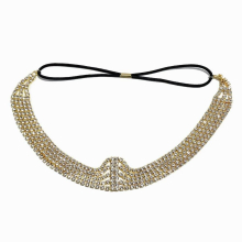 Elastic Adjustable Hair Accessories Artificial Rhinestone Headband Bridal Headband Ladies Hair Accessories