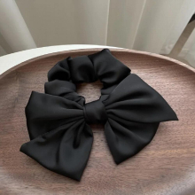 South Korea And Japan Vintage Satin Bow Colonic High Hair Rope Hair Accessories Women