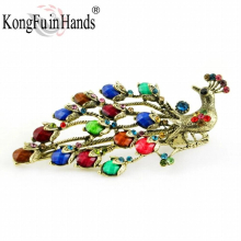 Vintage Retro Peacock Hair Combs Antique Accessories Clips Hairpins Head dress Barrettes Jewelry Women chrismas