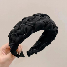 Japan Retro Braided Twist Wide Edge Hair Hoop Temperament Senior Pressure Sensitive Hair Hoop Pin Female