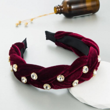 Solid Satin braiding Braid Hairband Headband Adult Hair Accessories 3090