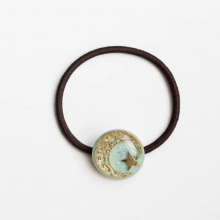 Jewelry Crystal Glass Universe Starry Sky Elastic Hair Rope Women Harajuku Hair Rope Hair Accessories