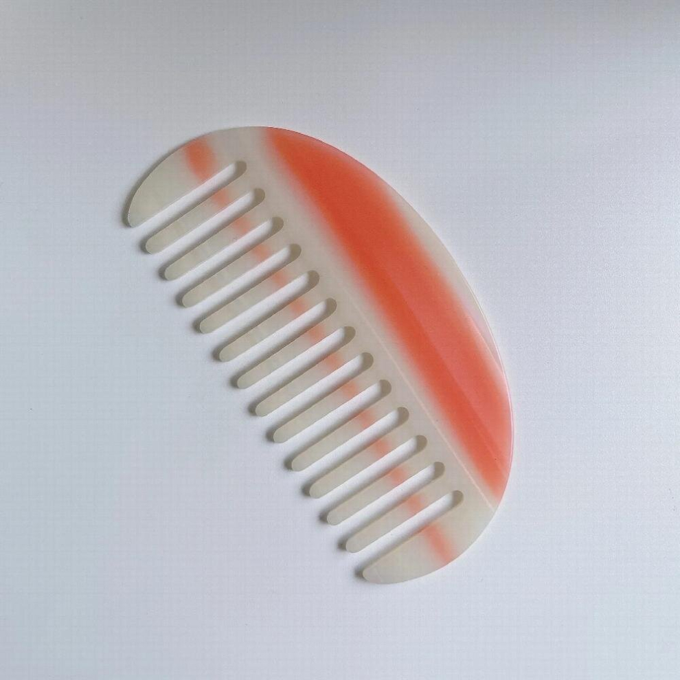 Semicircle Shape Gradient Hair Combs Fresh And Natural Acetate Resin Hair Curls Shower Comb For Woman Girs