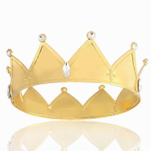 Baroque Royal King s Plated Metal Crown Birthday Party Hair Accessories
