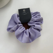 Advanced Texture Satin Inlay South Korea East Gate With French Retro Large Intestine Hair Circle Hair Rope Female For Women