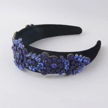 hair accessories Baroque Geometric Rhinestone Light Hair Hoop Ladies Prom Focus Hair 959