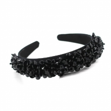 Gorgeous Lady Wild Hair Band Baroque Transparent Transparent Beaded Headband Prom Show Travel Gift Hair 755