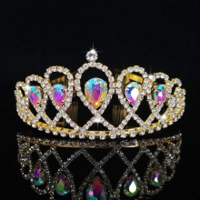 Crystal Rhinestone Womens Hairband Bride Wedding Crown Birthday Party Photography Princess Girl Hair Accessories