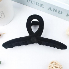 Accessories Headdress Cross Velvet Updo Grab Clip Female Shark Clip Japan Temperament Hair Clip