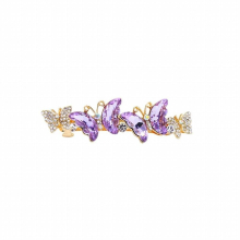 BALANBIU Crystal Hollow Butterfly For Women Environment-friendly Alloy Hairwear Jewelry Accessories
