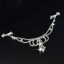 Crown Forehead Chain Hairpin For Women Tassel Dangle Hairclip Princess Headdress Party Hair Clips Noiva Hair Accessories