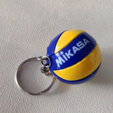 10 PCS/lot Volleyball Keychain Ornaments Business Volleyball Volleyball Football Beach Ball Key Chain Chains Rings Sport