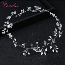 Bridal Hair Accessory Women Crystal Leaves Wedding Hair Jewelry Headbands Bride Headpiece Hair Ornaments Party DecorationsRE3464