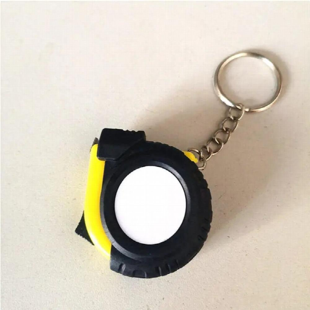 Sublimation Blank Tape Measure Ruler Keychains Key Ring Length 1M Consumables 20Pcs/Lot 885674140685