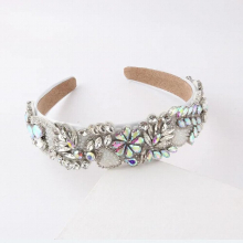 Heavy Industry Hairband Baroque Inlaid Colorful Rhinestones Hai Ladies Personality Hair Accessories 854