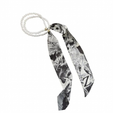 XXFD Skinny Scarves For Handbag Handle Wrap Tie Scarf Neckerchief Long Skinny Scarf For Women Neck Tie Hat Band Hair Scarf