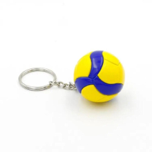 10 PCS/lot Volleyball Keychain Ornaments Business Volleyball Volleyball Football Beach Ball Key Chain Chains Rings Sport