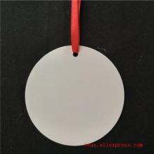 sublimation christmas Aluminum shape blank two-sided printing consumables hot transfer printing material 20pcs/lot