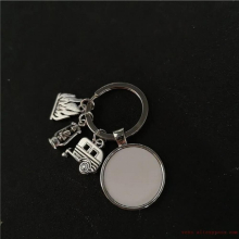 sublimation blank camp keychains key ring heat transfer printing blank diy materials 20pcs/lot