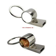 arrival sublimation blank metal whistle key ring hot transfer printing diy keychains consumables 10pcs/lot