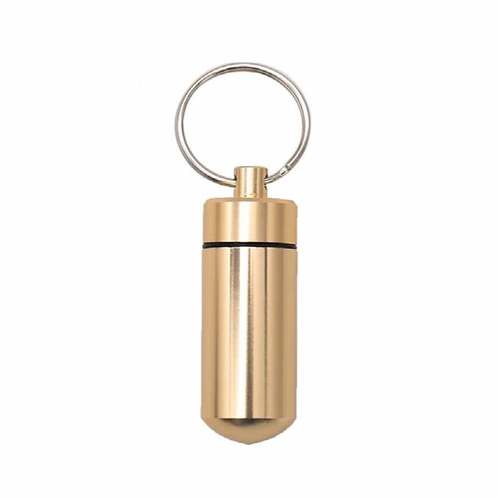 Multicoloured 40Pcs Pillbox Keychain Pill Box Waterproof Aluminum Pill Cases Bottle Holder Container For Medicines