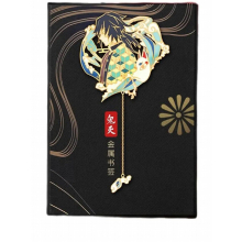 Cosmile Demon Slayer Kimetsu no Yaiba Tomioka Giyuu Metal Bookmark Mark Label Collection Strap Hot