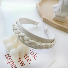 Pure Solid Satin Headbands For Women Hoop Wedding Hairbands Braid Headband Hair Accessories Arrival