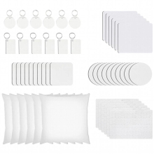 50x Transfer DIY Puzzles Printing Crafts Sublimation Blank Keychain