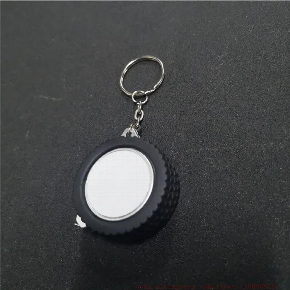 Sublimation Blank Small Tyre Tape Measure Ruler Keychains Key Ring Length 1M Consumables 20Pcs/Lot 885674145956