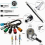 26Pcs Flexible Drill Bit Extension Set,105 Right Angle Drill Attachment,1/4 3/8 1/2Inch Impact Driver Socket Adapter 5