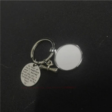 sublimation blank graduation keychains heat transfer printing blank diy materials 20pcs/lot