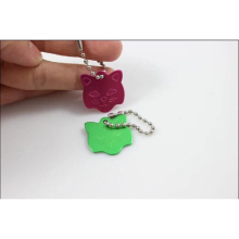 100PCS PET TAGS ID CAT FACE KEY TAGS ENGRAVED DOG CHARM KEY CHAIN RING-FREE