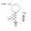 Creative Toothbrush Floss Toothpaste Tooth The Dentist Jewelry Keychain 4