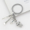 Creative Toothbrush Floss Toothpaste Tooth The Dentist Jewelry Keychain 6