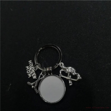 sublimation blank Hockey Volleyball keychains key ring heat transfer printing blank diy materials 20pcs/lot