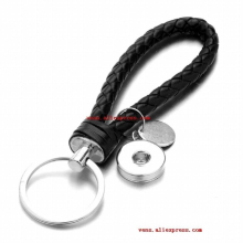 sublimation button blank keychains rope key ring hot transfer printing DIY jewelry blank material 15pieces/lot