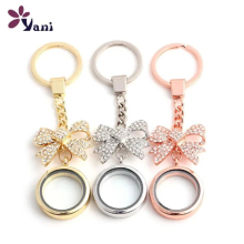 10pcs/Lot 30mm Round Glass Relicario Memory Floating Charms Locket Keychains With Brooch For Women Wedding Gift Jewelry Making