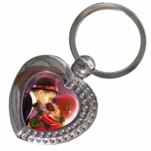 sublimation keychains blank metal key ring hot transfer printing diy consumables 15pieces/lot