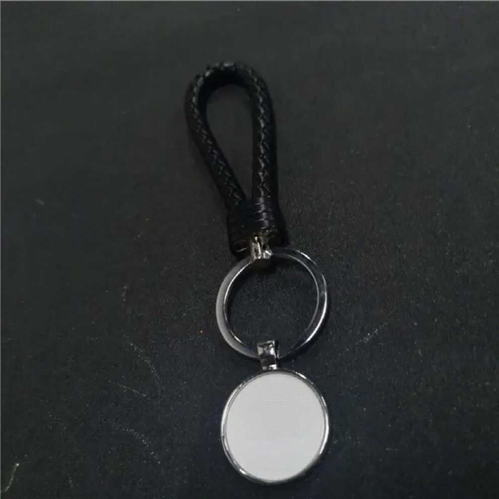 Sublimation Blank Braided Leather Rope Keychains Key Ring Heat Transfer Printing Blank Diy Materials 25Pcs/Lot 885674153425