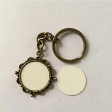 blank key chains for sublimation retro vintage key ring jewelry thermal transfer printing diy blank supplies
