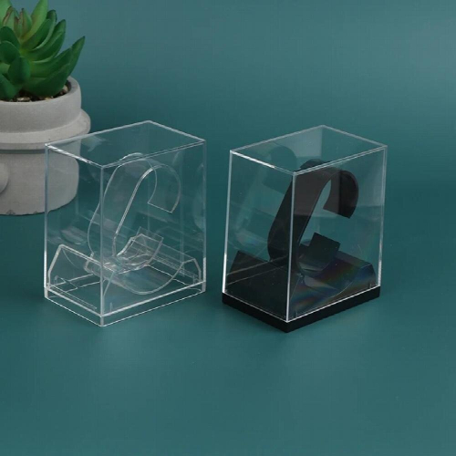 Plastic Watch Display Storage Holder Transparent Case Smart Watch Protective Box Plastic Transparent Crystal Display Box 1