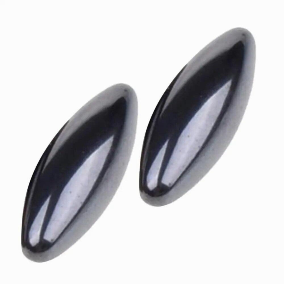 !!! 2Pcs Magnetic Therapy Health Stress Relief Ferrite Rugby Beads Hand Massager