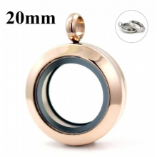 Floating Locket Pendant Necklace Charms Chains Stainless Steel Diy Jewelry Marking For Women Gift Glass Living Memory Locket