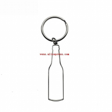sublimation blank metal key ring chain with bottle opener bottle shape hot transfer printing consumables 12pieces/lot