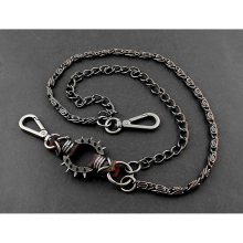 Vintage Mens Biker Punk Trucker Pants Fob Keychain Jean Wallet Chain YL-90