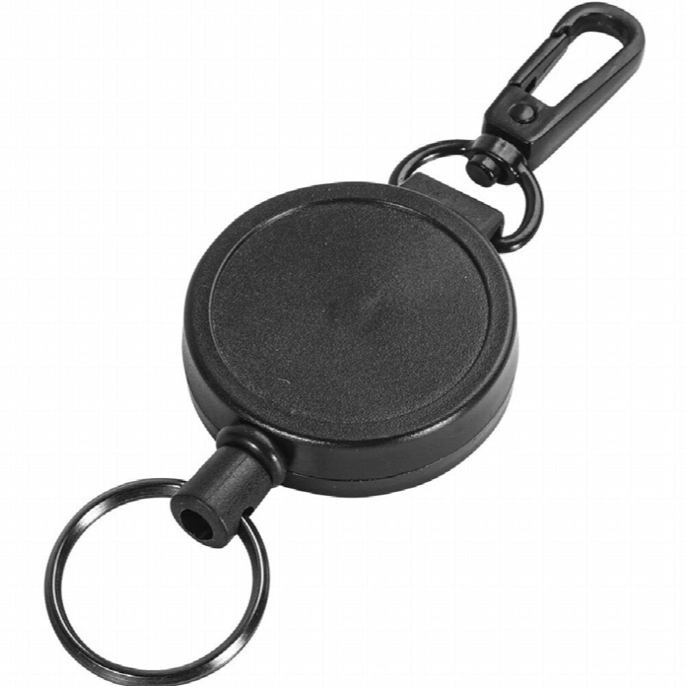 Resilience Steel Wire Rope Elastic Keychain Sporty Retractable Alarm Key Chain Anti-Lost Telescopic Key Ring Trinket H44 885670736837