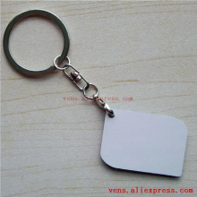 arrival sublimation blank ABS Plastic key ring 22styles hot transfer printing keychains consumables 20pcs/lot