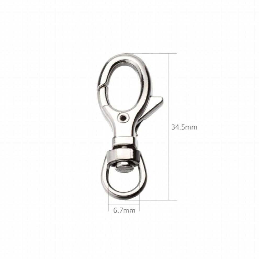 34.5Mm Small Swivel Snap Hook Key Rings 100Pcs Pbs19ys01 885674152190