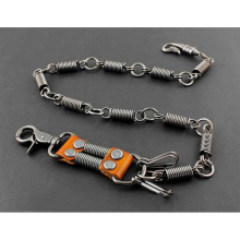 Mens Biker StreamPunk Heavy Metal Pants Fob Keychain Jean Wallet Chain W/ Hook YL-74