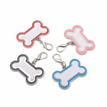 sublimation dog bone blank keychains key ring heat transfer printing blank diy materials 15pcs/lot